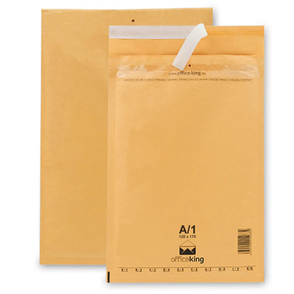 Buste gialle imbottite 12 x 17,5 cm officeking A1, 200 unità